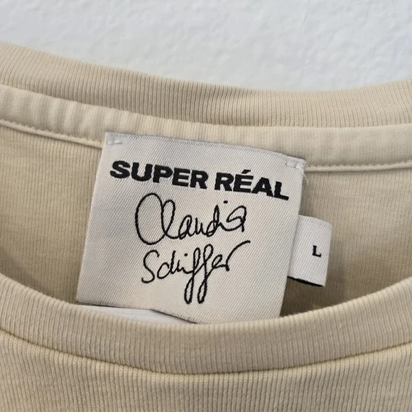 Realisation Par Claudia Schiffer y2k 90s tee size large - Picture 3 of 16